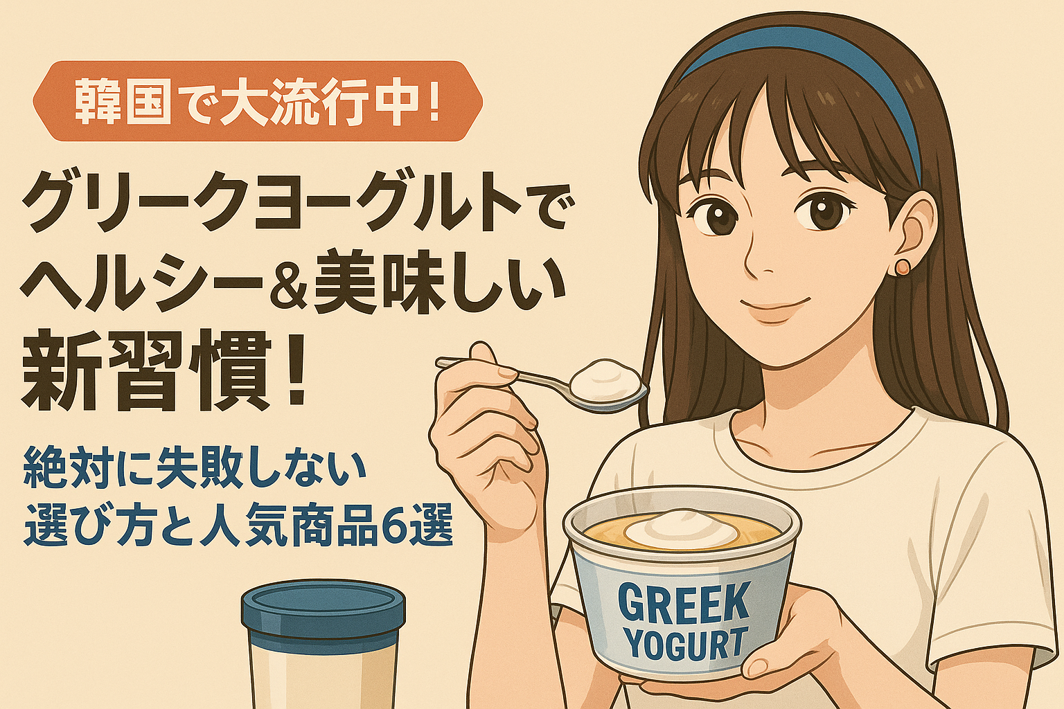 韓国で大流行中！】グリークヨーグルトでヘルシー＆美味しい新習慣 